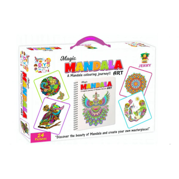 Magic Mandala Art Colouring Activity Kit set for kids Activity purpose